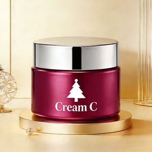 Tarro de Vidrio Cosmético de Lujo con Tapa, Personalizable en Color, de 5g, 10g, 15g, 30g, 50g, 100g, Redondo, para Crema Facial, Loción, Manteca Corporal - Product Image 1