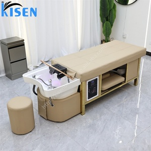 Kisen Customized Shampoo Treatment <b>Bed</b> Head Spa Hair Wash Machine Body Massage Table Salon Funiture - Product Image 5