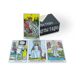 Papel de impresión al por mayor 80 cartas estuches cartas de juego personalizadas cartas de tarot imprimibles