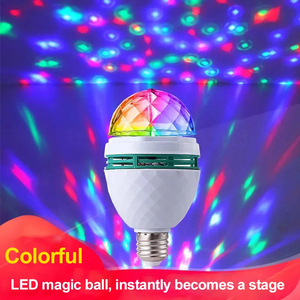 Mini bombilla LED RGB giratoria automática colorida efecto de escenario fiesta <span class=keywords><strong>discoteca</strong></span> luz KTV Bar <span class=keywords><strong>Rock</strong></span> atmósfera cristal proyección DJ luces - Product Image 2