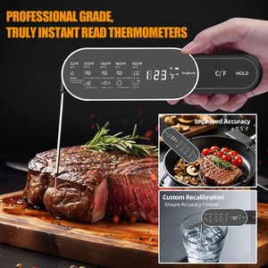 Wirklich sofort lesbares digitales Fleisch milch wasser <span class=keywords><strong>thermometer</strong></span> Außen grill grill Raucher <span class=keywords><strong>thermometer</strong></span> mit wasserdichter Sonde/LCD-Display - Product Image 2