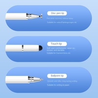 MEEPSS MPS195 OEM Stylet Tactile Passif Universel Intelligent en Plastique avec Capteur d'Inclinaison Magnétique, Pointe Remplaçable, Autonomie de 8 Heures