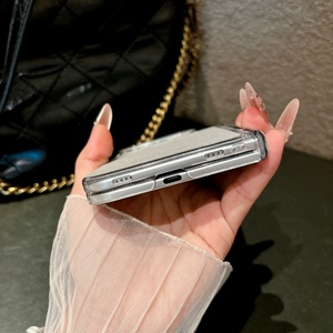 Étui de téléphone magnétique en cuir PU personnalisé pour iPhone Duo avec bouton de caméra IA, charge sans fil, coque rigide de protection fine - Product Image 4