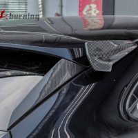 Pour Porsche Cayenne 2018 2019 2020 2021 2022 2023 2025 9Y0 Coupé : Garniture de vitre arrière et aileron de toit améliorés en fibre de carbone sèche TKT