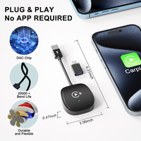 Kabelloser CarPlay Video-Adapter mit YouTube, Netflix, TikTok – Kabelgebunden zu Kabellos CarPlay Video-Dongle für iPhone