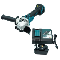 Ensemble de meuleuse d'angle sans fil professionnelle 18V, batterie lithium-ion 6.0Ah, chargeur rapide, kit d'outils électriques
