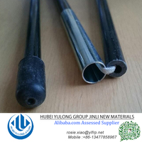 Chine Pliant Extérieur Vinyle Résine FRP Fibre De Verre Tige Camping Tente Pôle avec Virole En Aluminium sur un côté