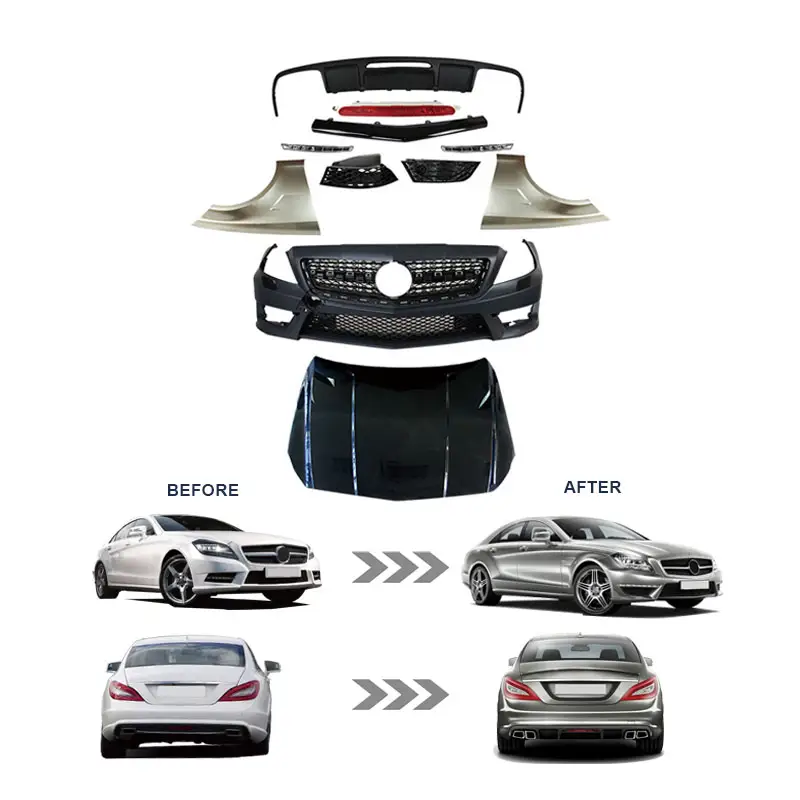 GBT W218 Bodykit External Upgrade Facelift For Benz CLS W218 Body Kit Modified restyle Mercedes CLS Body Kit W218