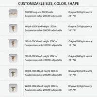 Lampe suspendue de style contemporain pour décoration intérieure Villa Home Restaurant Lampe de lustre à LED en verre personnalisé avec feuille de ginkgo