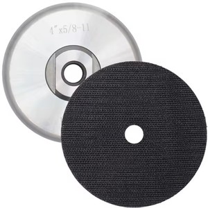 Plateau de support en aluminium de 4 pouces JDK avec filetage 5/8 "-11, fixation auto-agrippante rigide pour meuleuse d'angle, polisseuse, ponceuse, abrasif OEM 100 MM - Product Image 2