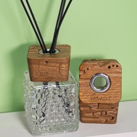 Tapas de Madera Personalizadas WeWood de Vietnam de 24 mm y 28 mm, Tapas Antiderrames y Resistentes a Químicos para Botellas de Difusores de Aromas
