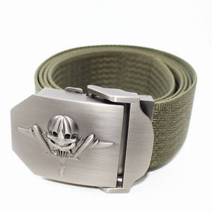 फैशन नायलॉन कैनवास बद्धी बेल्ट Buckles खोपड़ी - Product Image 6