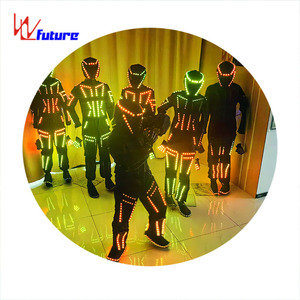Traje de bailarina LED Traje de salón de baile para adultos Traje con luces LED Robotled <span class=keywords><strong>Zancos</strong></span> Ropa para ropa de rendimiento - Product Image 2