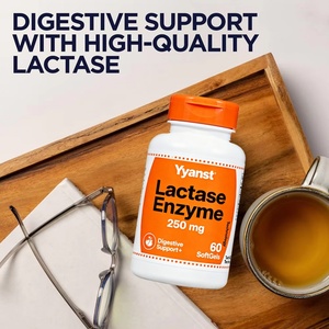 Gélules d'enzyme lactase à marque privée pour une digestion saine du lait et du sucre, fabriquées par un producteur d'aliments santé de haute qualité - Product Image 5