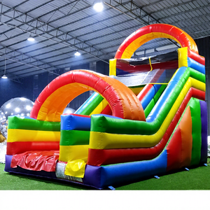 Castillo Hinchable para Fiestas al Aire Libre, Tobogán Seco para Niños, Tobogán Acuático Hinchable para Exteriores - Product Image 1