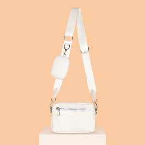 Large Capacity Fashionable Female Crossbody Bag Embroidered Thread Rhombock Design PU Zip New <b>Square</b> Single Shoulder Senior - Product Image 3
