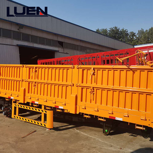 <span class=keywords><strong>Camion</strong></span> à plateau à 3 essieux, remorque <span class=keywords><strong>de</strong></span> transport <span class=keywords><strong>de</strong></span> conteneurs, chargeur latéral à vendre - Product Image 2