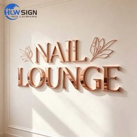 Letrero Metálico con Logotipo, Garantía de Dos Años Directo de Fábrica, Letras Metálicas para Pared de Negocio, Letrero Publicitario Metálico