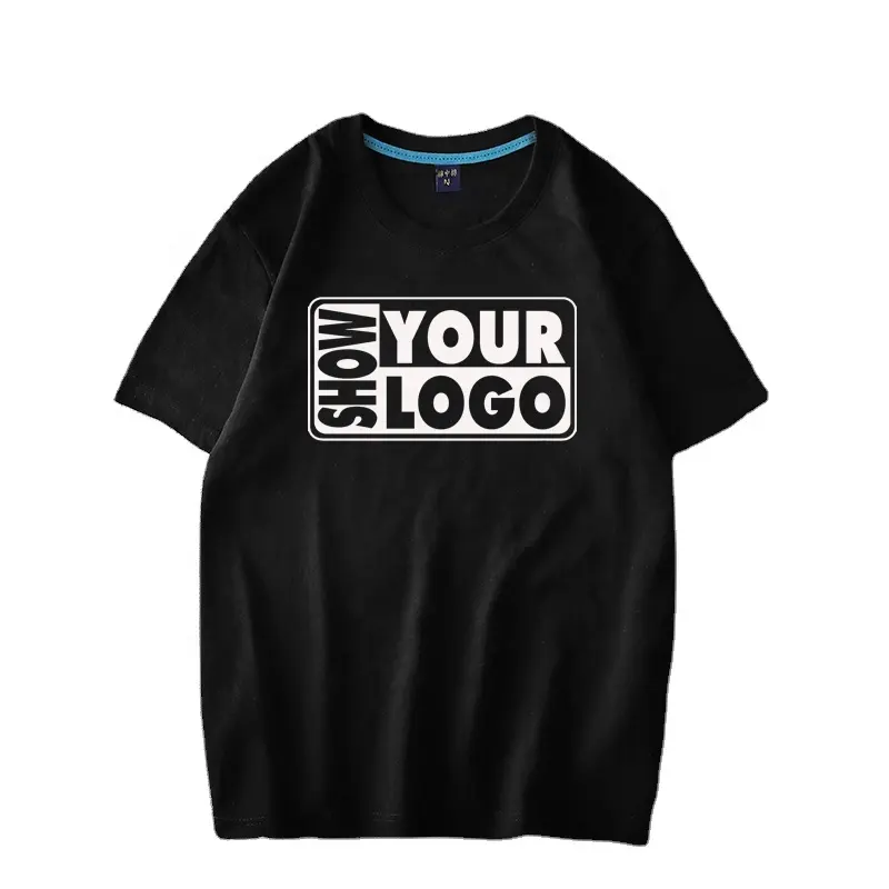 60% Cotton 40% Polyester High Quality Premum Style Custom Print Your Design or Logo Casual and Loose Unisex T shirt Wholesale