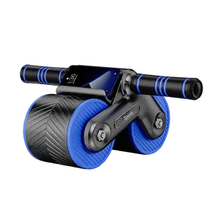 Kustom Logo rol roda Rebound otomatis dengan bantalan lutut tikar Ab latihan untuk peralatan latihan perut