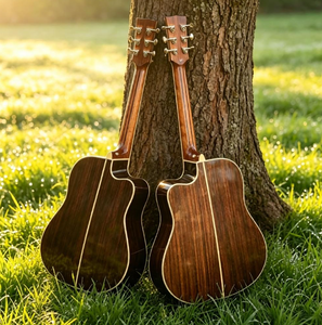 Geake Y1308 41" All Solid Spruce Acoustic Guitar Handcrafted Mahogany Neck Fretboard Professional Music - Product Image 5