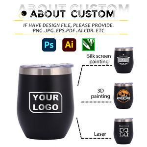 Taza de Vino con Aislamiento de Doble Pared, Forma de Huevo, con Logotipo Personalizado, Taza de Café, Vaso para Vino y Café con Tapa, 12 oz, OEM ODM, Proveedor de Fábrica - Product Image 2