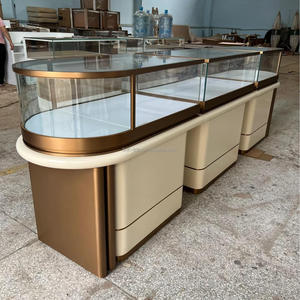 Vitrine de magasin de luxe, comptoir <span class=keywords><strong>d</strong></span>'<span class=keywords><strong>exposition</strong></span>, logo personnalisé, vitrine en métal et <span class=keywords><strong>verre</strong></span>, vitrine de bijouterie - Product Image 5
