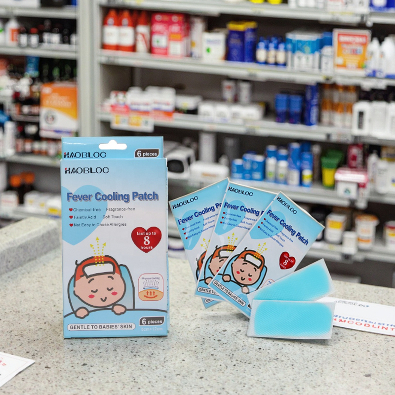 Menthol Forehead Gel Cool Patch Temperature