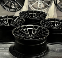 Nouvelles jantes SIMEI en alliage d'aluminium forgé en trois parties, 16-26 pouces, 5x112/114.3/120, design concave chromé, rayons multicolores, 25 mm/20 mm