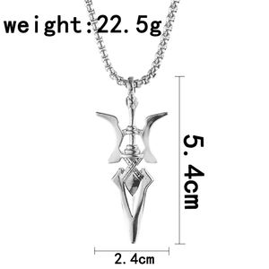 Collier de cosplay Anime Death Note <span class=keywords><strong>Misa</strong></span> <span class=keywords><strong>Amane</strong></span>, pendentif hache, colliers de cosplay d'Halloween, cadeaux de bijoux - Product Image 2