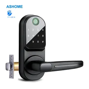 USA Wooden Door Smart Locks Latch 60mm Digital Temporary Password Remote Control Fingerprint Latch Lock