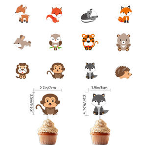 Personalizable <span class=keywords><strong>zorro</strong></span> y mapache cumpleaños bandera colgante flor Decoración Para Fiesta infantil al por mayor decoraciones de fiesta personalizadas - Product Image 3