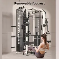 Smith entraîneur complet oiseau volant portique Fitness équipement Commercial acier 85kg poids pile unisexe Squat banc presse