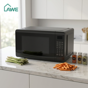 Horno Microondas de Encimera de Acero Inoxidable de 20L de Alto Rendimiento, para Asar y Calentar Comida Rápida, con Bloqueo de Seguridad para Niños, Esencial para el Hogar - Product Image 1