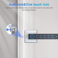 Cerradura inteligente sin llave para puerta, cerrojo de seguridad con huella dactilar, contraseña, APP TUYA, Hotel, apartamento