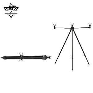 Soporte telescópico para cañas de pescar, <span class=keywords><strong>Mini</strong></span> trípode plegable portátil para caña de pescar, equipo de pesca ajustable para agua salada - Product Image 3