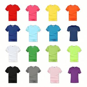 T-shirt unisexe décontracté LC3317 pour la salle de sport, logo imprimé personnalisé, séchage rapide, polyester respirant, col rond, nouveau modèle, style formel - Product Image 4