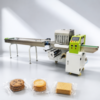 Vollautomatische Horizontale Durchlaufverpackungsmaschine Lebensmittelgeeigneter Edelstahl Keksverpackungsmaschine OEM-Hersteller Lieferant