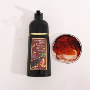 Champú de Coloración Rápida para Cabello Negro de 500 ml, Colorante Negro con Ginseng para Hombres, Productos para Colorear el Cabello para Cubrir las Canas - Product Image 3