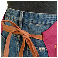 Tablier en toile de coton sans manches avec impression de logo personnalisé, anti-salissure, réutilisable, pour le nail art, vêtements de travail de cuisine, protection pour femme