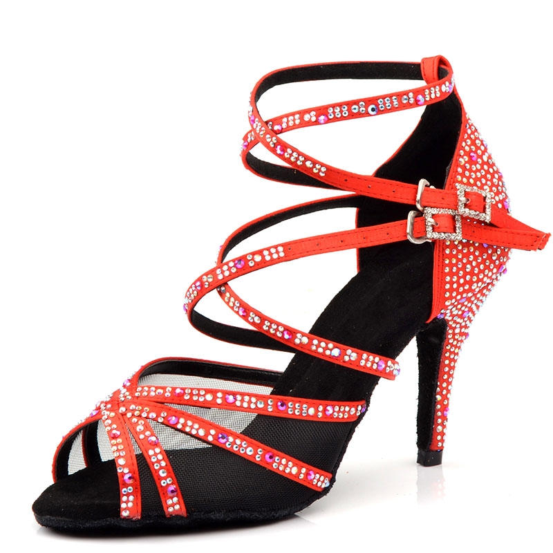 Custom Women's Latin Dance Shoes Salsa Ballroom Ladies High Heels Women Wedding Shoes