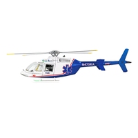 FLYWING Nuevo Helicóptero Bell-407 Clase 470, Aeromodelismo, Simulación RC con Control de Vuelo y Autoestabilización
