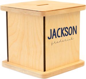 Tirelire de Pâques en <span class=keywords><strong>bois</strong></span> pour enfants et adultes, cadeau personnalisé fait main avec <span class=keywords><strong>puzzle</strong></span> à verrouillage, design BloomOwl - Product Image 5