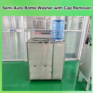 <span class=keywords><strong>Machine</strong></span> de nettoyage interne et externe semi-automatique pour bouteilles d'eau en plastique de 18 L et fûts de 5 gallons, pour le lavage des fûts, compétitive en Chine - Product Image 2