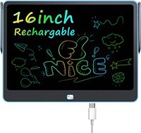 Çocuklar için Şarj Edilebilir 16 İnç LCD Yazı Tableti - Silinebilir Not Defterleri Özelleştirilebilir 1 Yıl Garantili