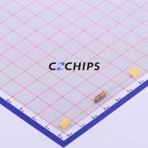 Resistencia de Orificio Pasante CF1/2W-10Kohm 5%T52, Componente de Orificio Pasante (THT), Película de Carbono D3.2xL9mm 10kOhm 5% 500mW - Product Image 2