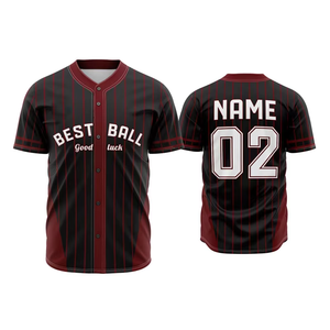 Grosir Pabrik Jersey bisbol polos kustom kancing bawah muda dan dewasa - Product Image 5