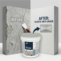 Mastic de remplissage flexible et élastique anti-fissures, adhésif puissant extensible à base d'acrylique polymère aqueux pour la réparation des fissures murales