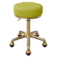 Tabouret rond de haute qualité Chaise rotative de beauté et de coiffure Tabouret expérimental simple et décontracté