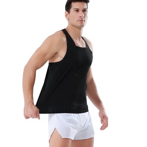 Custom Marathon Seamless Vest <strong>Men</strong> Training Light Quick Dry Running Vest <strong>Green</strong> Mesh Breathable <strong>Men</strong> Sports Tank <strong>Top</strong> - Product Image 3